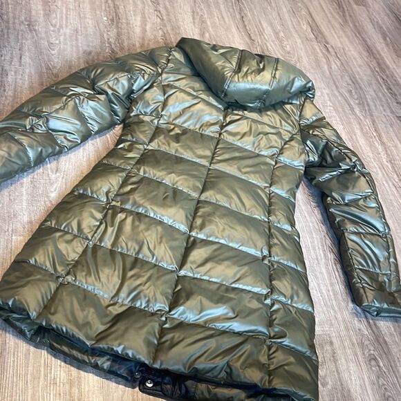 Marc New York Quilted Hood Parka-OLIVE-Small - Picture 3 of 3